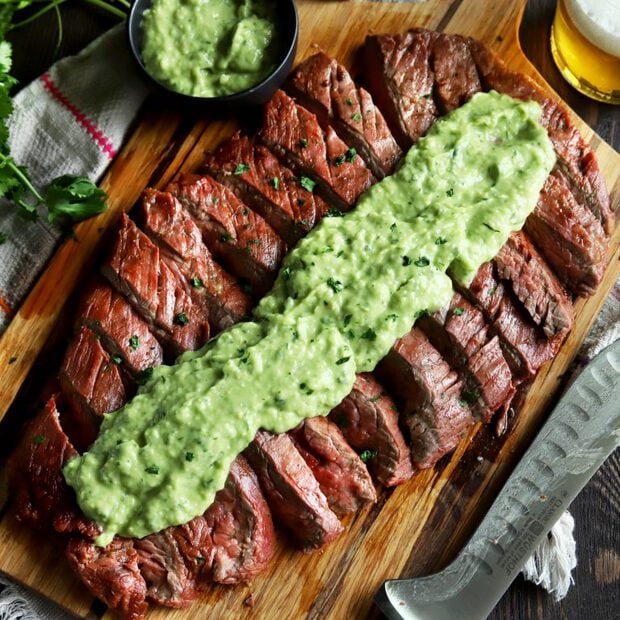 Chipotle Flank Steak with Avocado Salsa thumbnail image