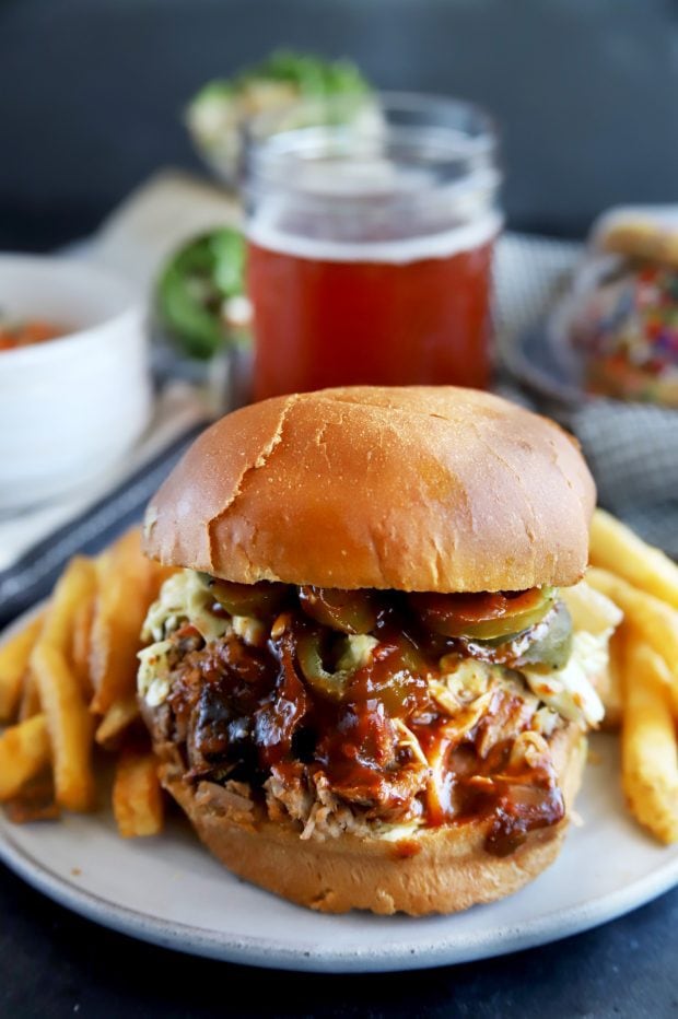 BBQ meat sandwich from Brother's BBQ in Denver