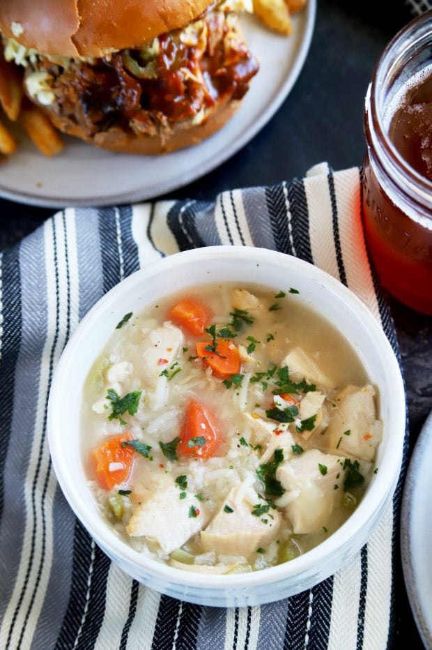 Chicken and wild rice soup delivered by Grubhub in Denver