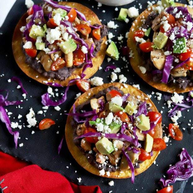 Pollo asado chicken tostadas thumbnail image