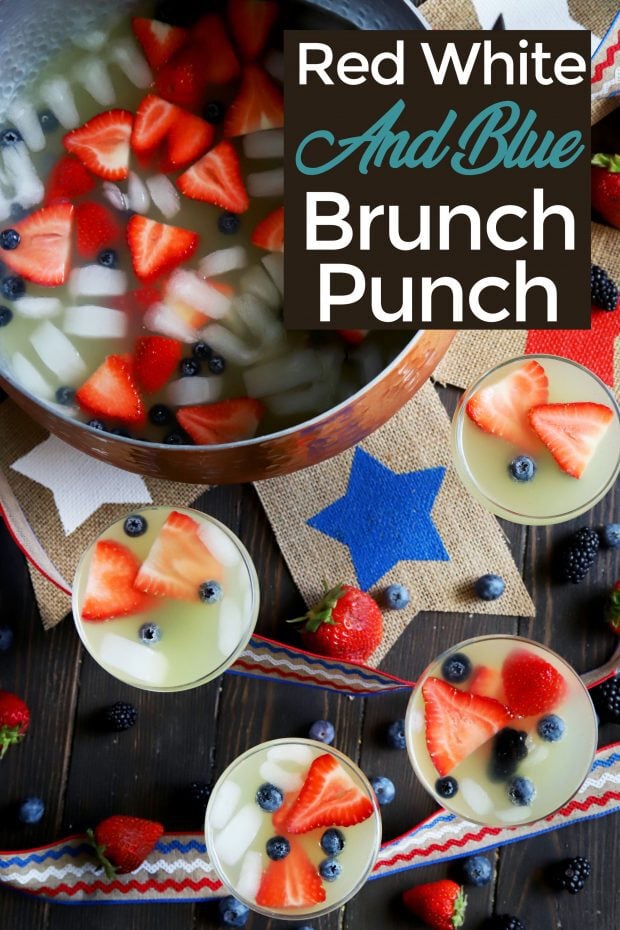Red White And Blue Brunch Punch Pinterest image