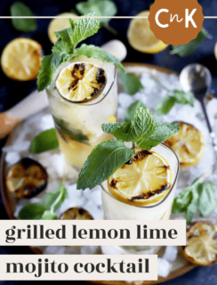 Grilled Lemon Lime Mojito Cocktail Pinterest Picture