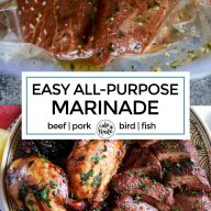 Easy all purpose marinade Pinterest image