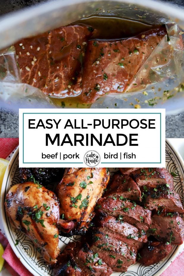 Easy all purpose marinade Pinterest image