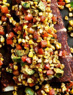 Grilled Salmon with Corn Avocado Salsa thumbnail image