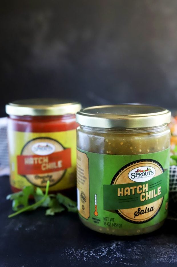 Picture of hatch chile salsas from Sprouts Farmers Market