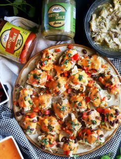 Hatch green chile mini chicken nachos thumbnail image