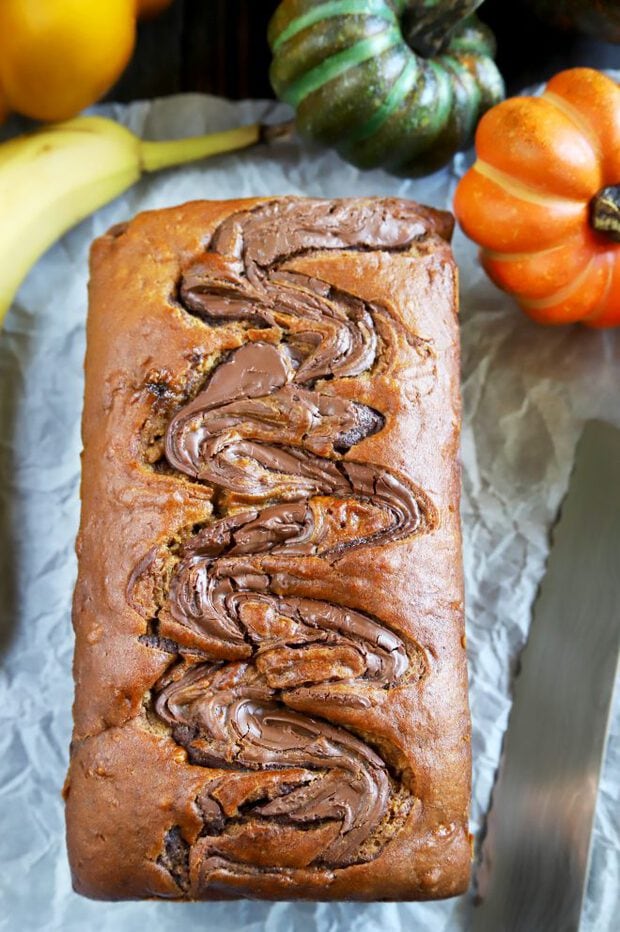 Baked bread for fall with pumpkin spice