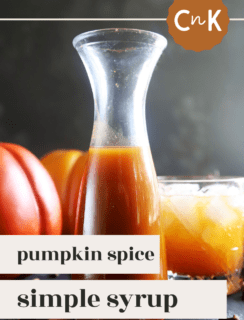 Pumpkin Spice Simple Syrup Pinterest Picture