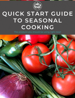 Pinterest image for quick start guide to seasonal cooking