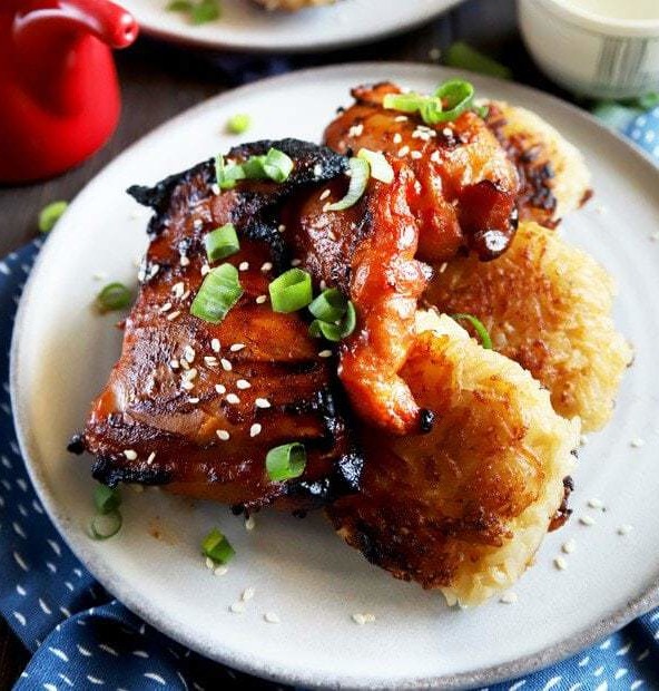 Spicy Korean chicken thighs thumbnail image