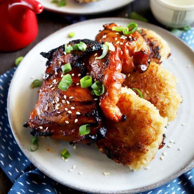 Spicy Korean chicken thighs thumbnail image