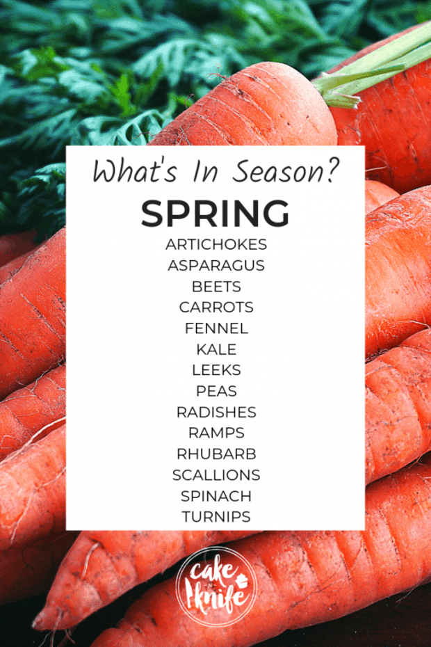 what's in season for spring cooking