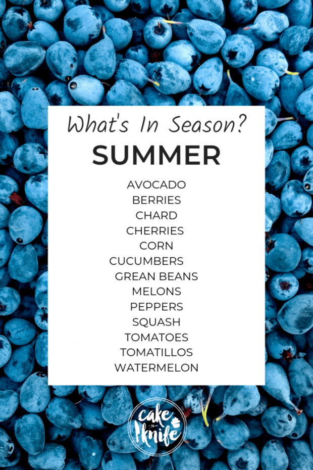 what's in season for summer cooking