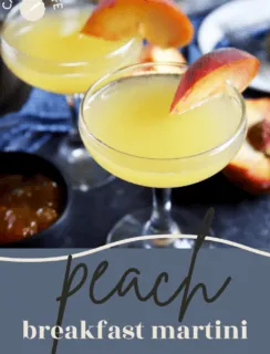 Peach Breakfast Martini Pinterest Photo