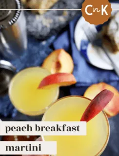 Peach Breakfast Martini Pinterest Image