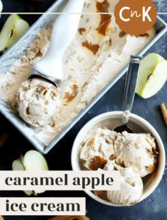 Caramel Apple Ice Cream Pinterest Graphic