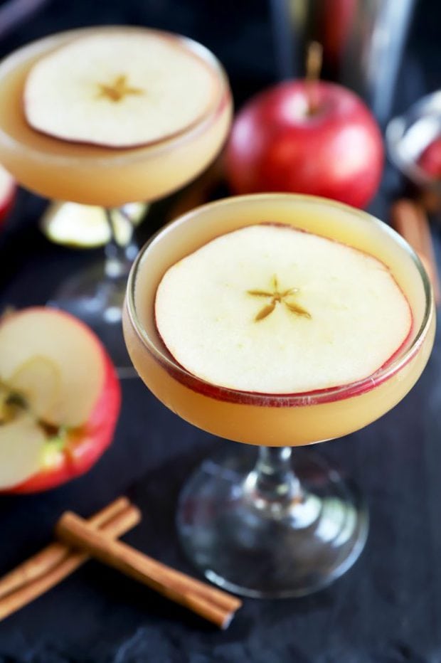 Bebidas de queda de sidra de maçã com whisky