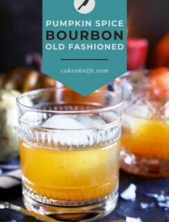 Pumpkin Spice Bourbon Old Fashioned Pinterest Image