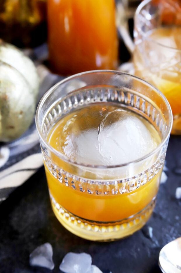 One orange fall cocktail photograph