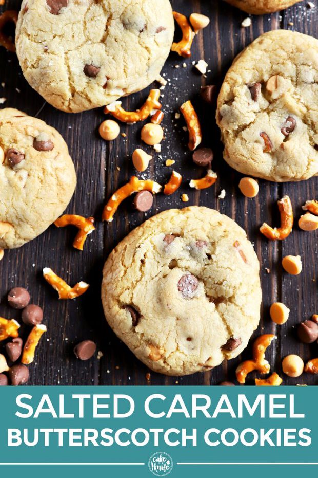 Pinterest image of chocolate chip cookies