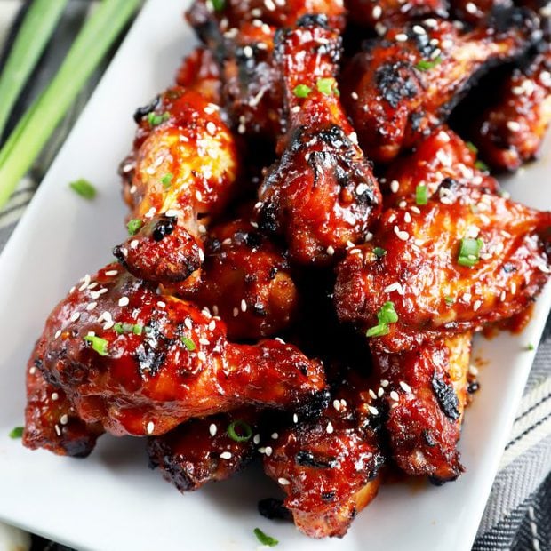 Crispy Korean BBQ Chicken Wings | Cake 'n Knife