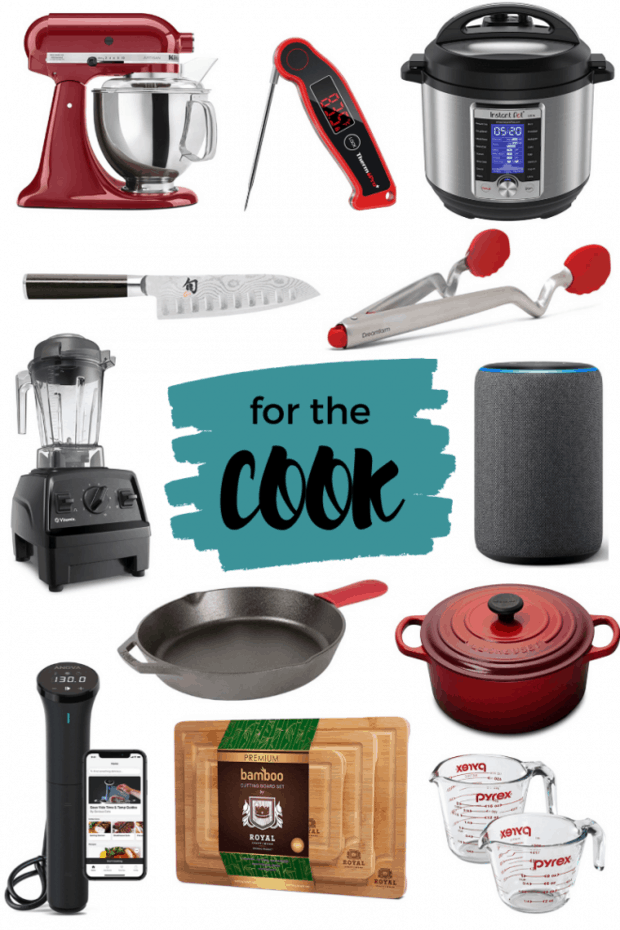 Round up image for a gift guide for cooks