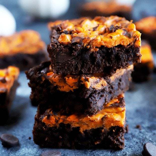 Halloween cheesecake brownies thumbnail image