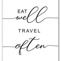 Eat Well, Travel Often Print