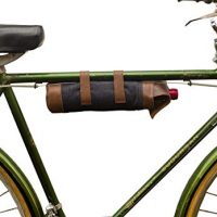 Repurposed Denim Bicycle Wine Caddy