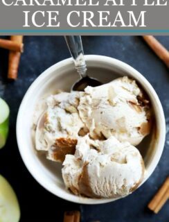 No-Churn Caramel Apple Ice Cream Pinterest Graphic