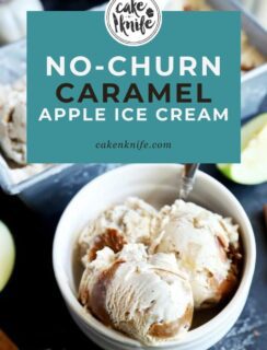 No-Churn Caramel Apple Ice Cream Pinterest Image