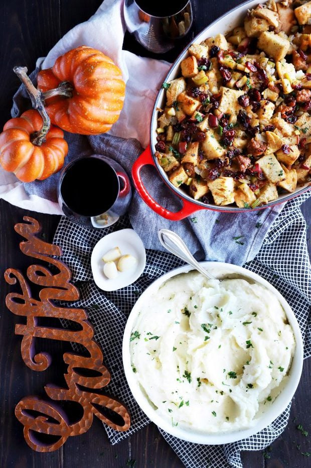 Thanksgiving day spread with Instant Pot