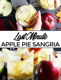 Pinterest image for last minute apple pie sparkling sangria