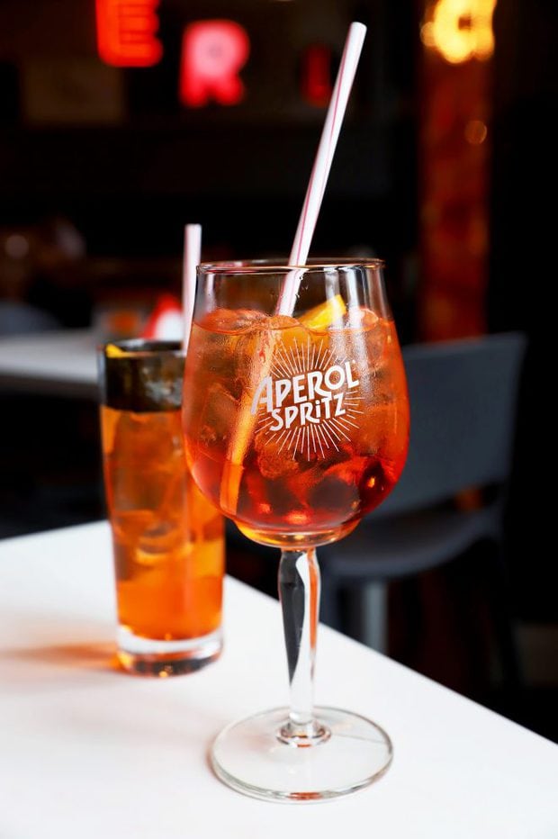 Aperol Spritz at Terrazo Aperol