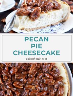 Pecan Pie Cheesecake Pinterest Image