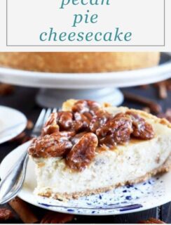 Pecan Pie Cheesecake Pinterest Graphic