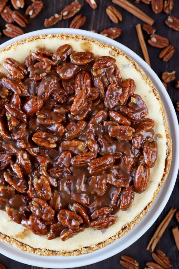 Photo of cheesecake with nuts