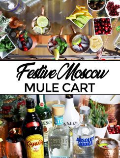 Festive Mule Bar Cart Pinterest Image