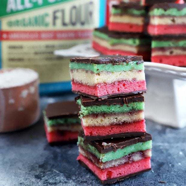 Festive Italian Rainbow Cookies 