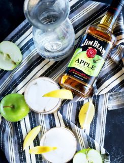 Overhead photo of Jim Beam Apple and Soda cocktails
