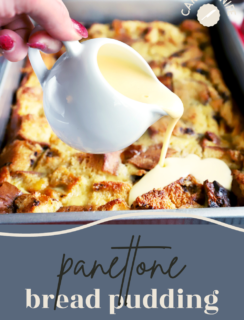 Panettone bread pudding Pinterest picture