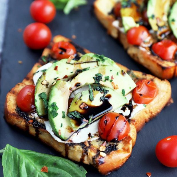 Grilled Avocado Caprese Sandwich Thumbnail Image