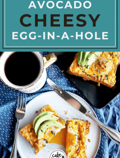 Avocado egg in a hole Pinterest image