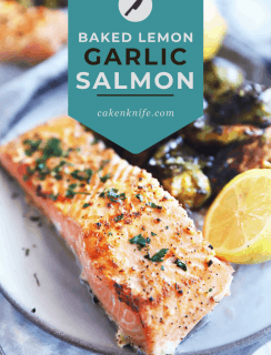 Baked Lemon Garlic Salmon Pinterest Photo