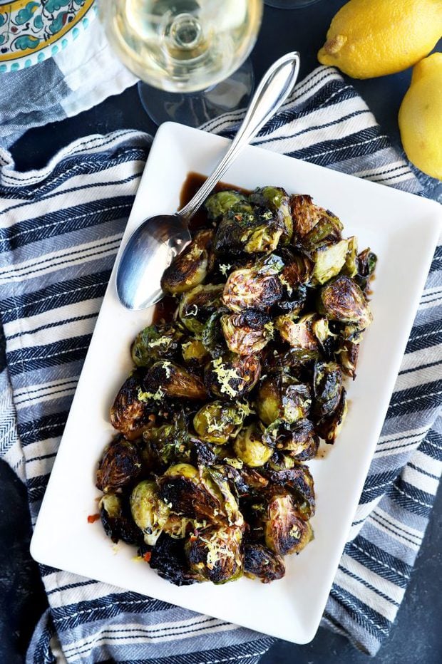 Platter with sprouts and balsamic photo