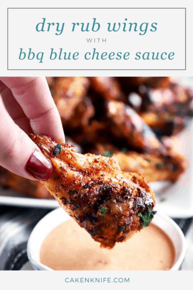 Pinterest image for Dry Rub Wings