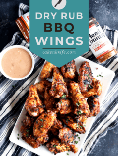 Dry Rub Wings Pinterest Image