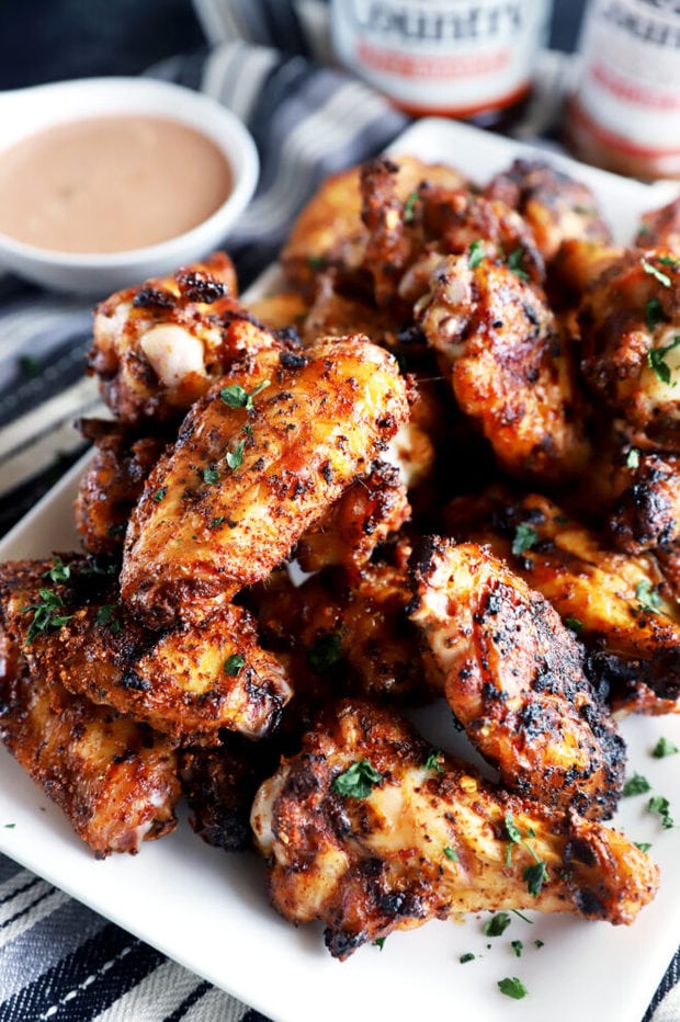 Picture of grilled chicken wings