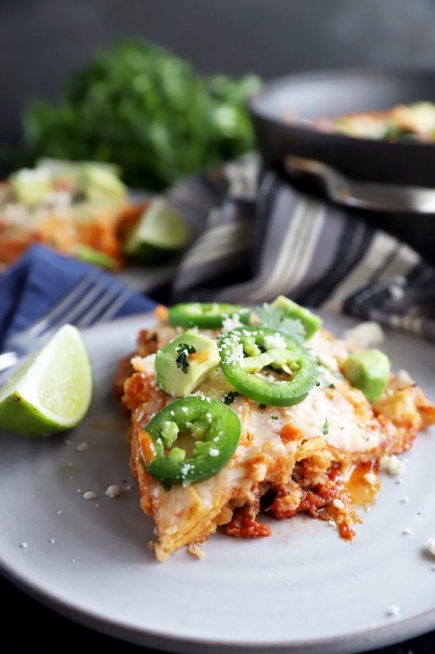 Slice of Mexican short rib skillet photo